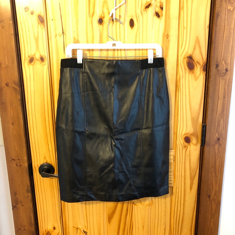 COJO Faux Leather Pencil Skirt